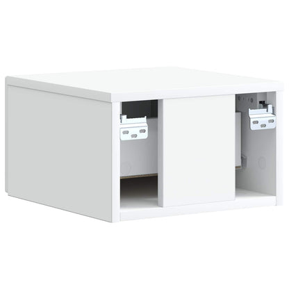 vidaXL Wall-Mounted Bedside Cabinet White 33 x 34.5 x 20 cm