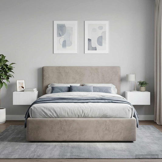 vidaXL Wall-Mounted Bedside Cabinet 2 pcs White 33 x 34.5 x 20 cm