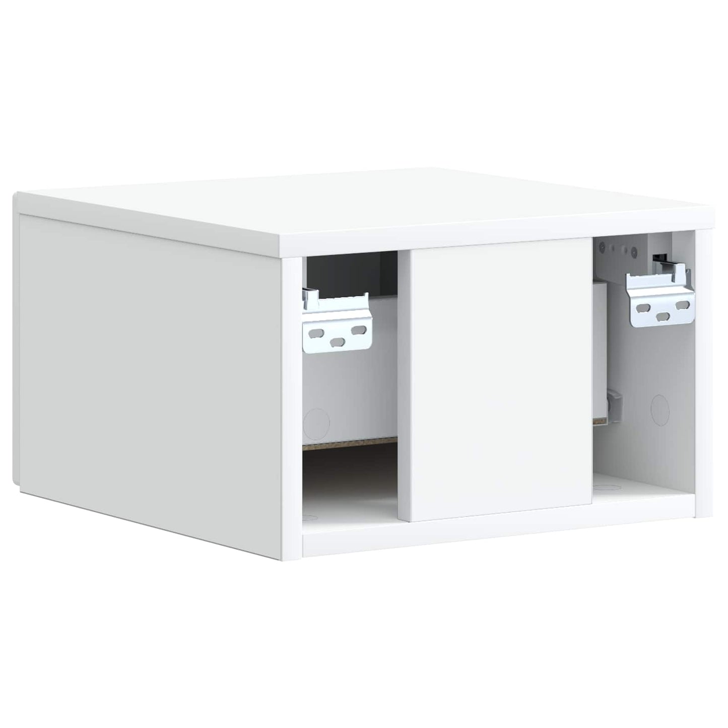 vidaXL Wall-Mounted Bedside Cabinet 2 pcs White 33 x 34.5 x 20 cm
