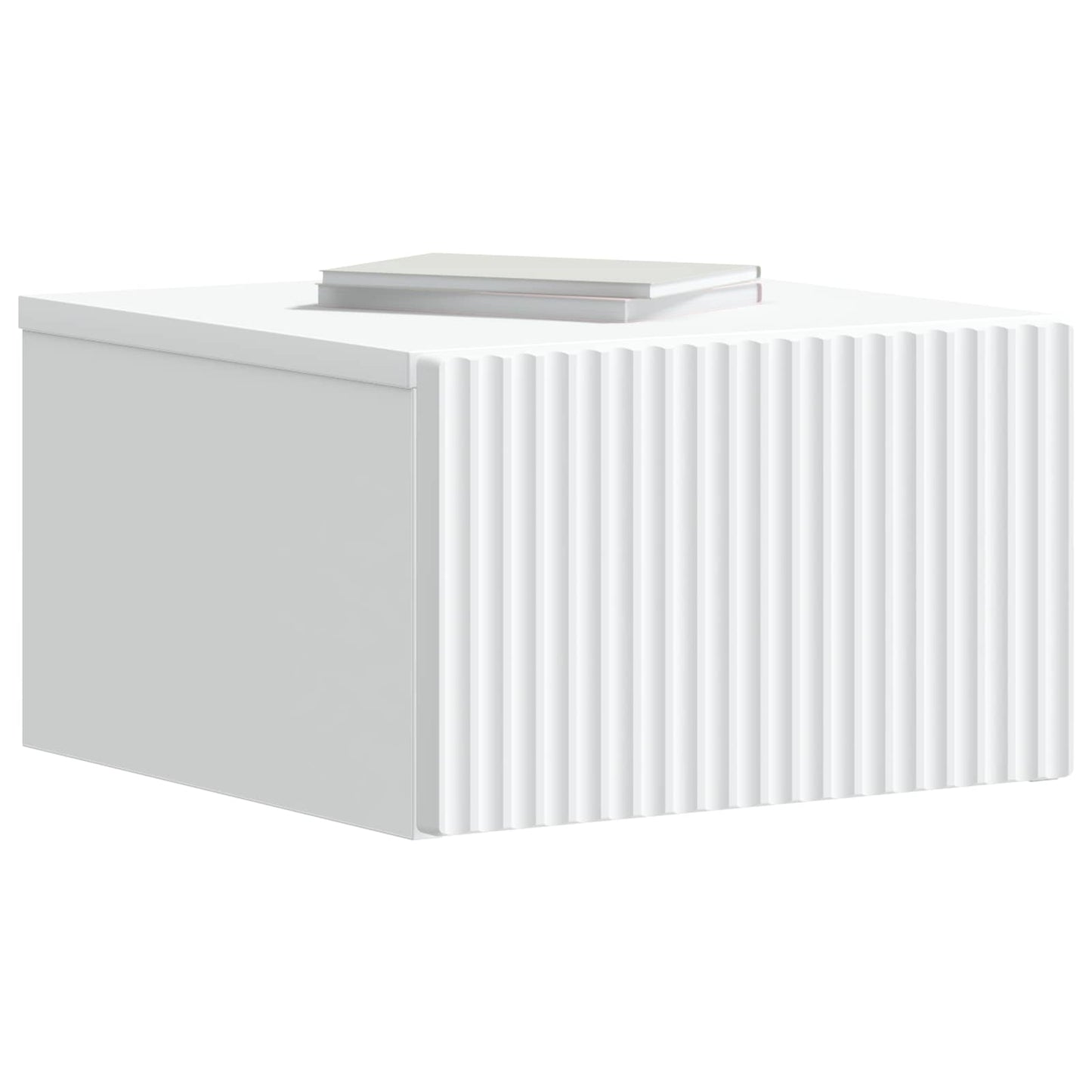 vidaXL Wall-Mounted Bedside Cabinet 2 pcs White 33 x 34.5 x 20 cm