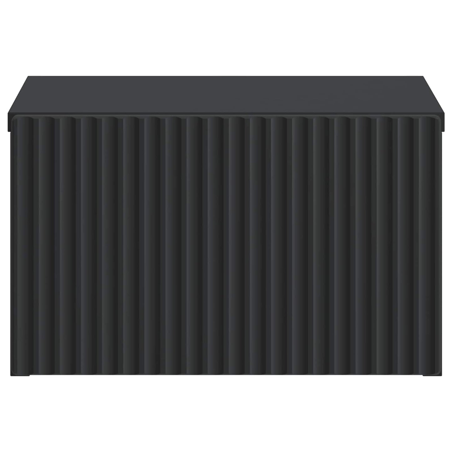 vidaXL Wall-Mounted Bedside Cabinet Black 33 x 34.5 x 20 cm