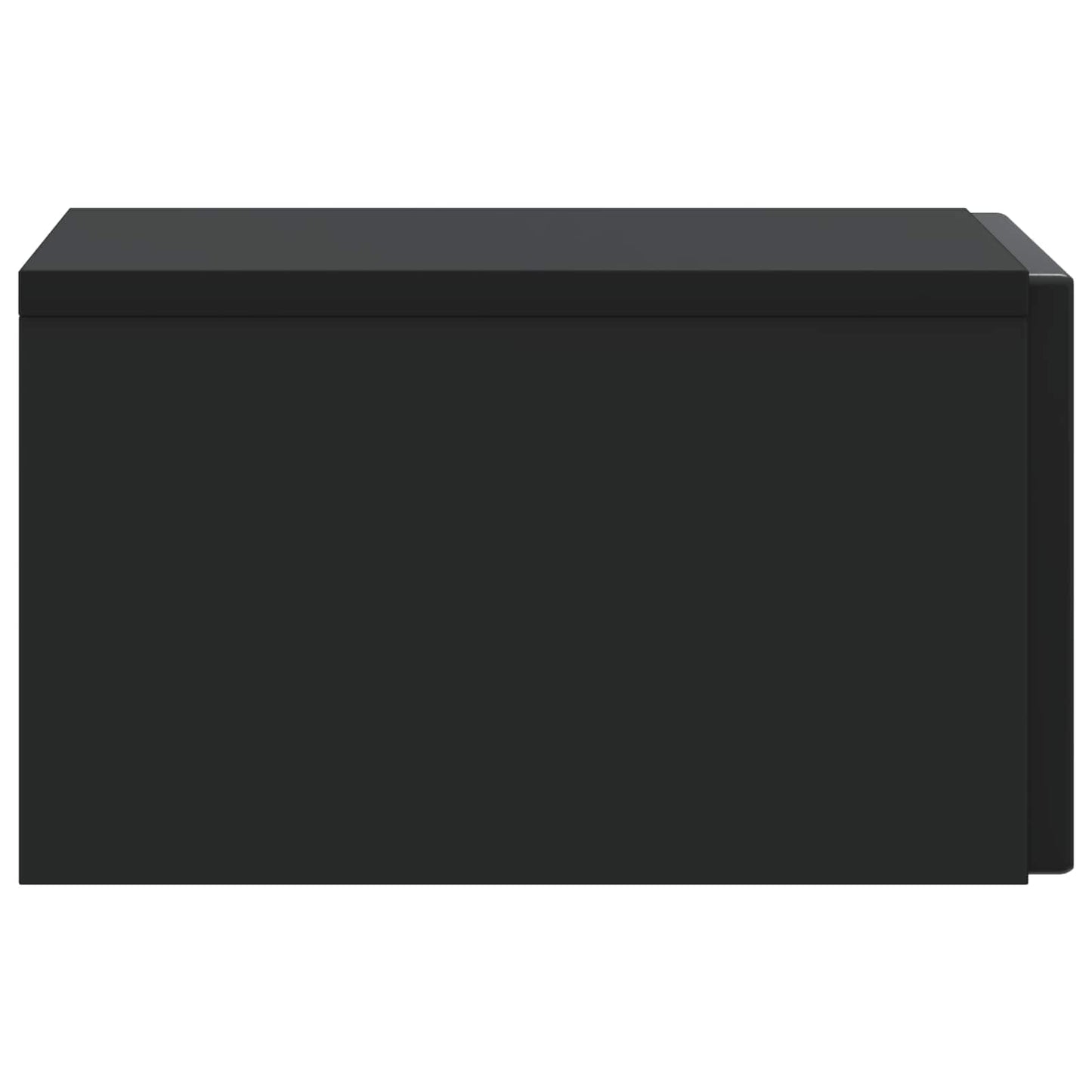 vidaXL Wall-Mounted Bedside Cabinet Black 33 x 34.5 x 20 cm