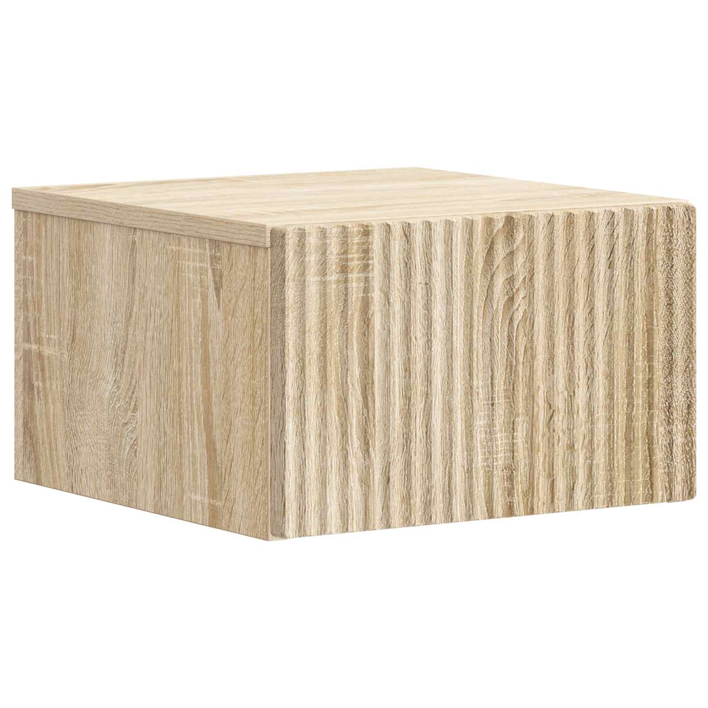 vidaXL Wall-Mounted Bedside Cabinet Sonoma Oak 33 x 34.5 x 20 cm