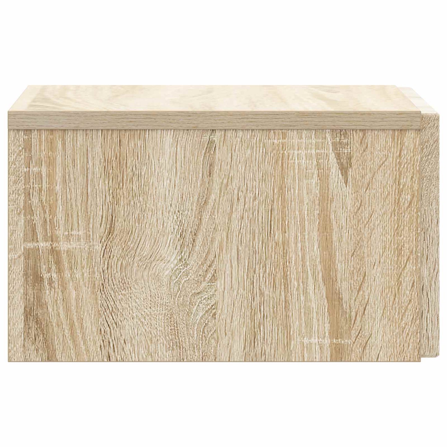 vidaXL Wall-Mounted Bedside Cabinet Sonoma Oak 33 x 34.5 x 20 cm