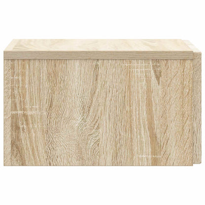 vidaXL Wall-Mounted Bedside Cabinet 2 pcs Sonoma Oak 33 x 34.5 x 20 cm