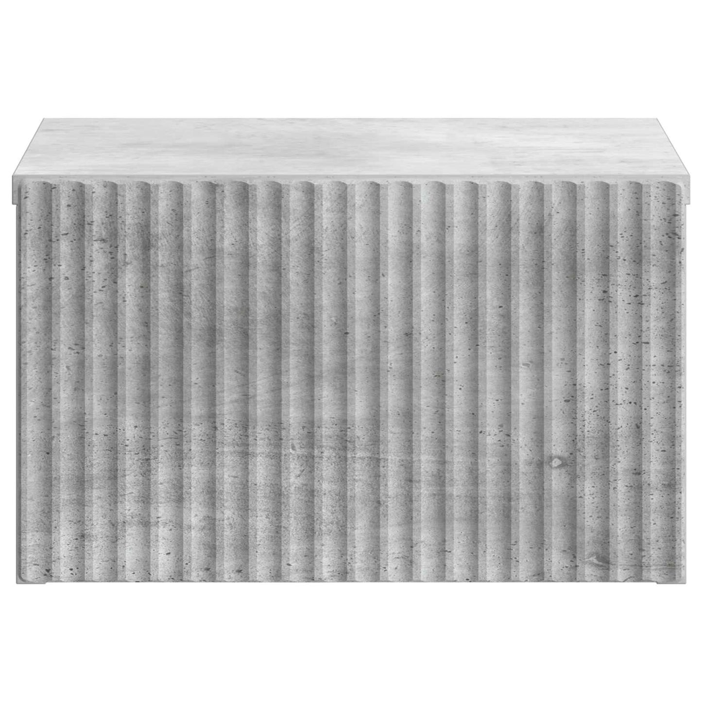 vidaXL Wall-Mounted Bedside Cabinet Concrete Grey 33 x 34.5 x 20 cm