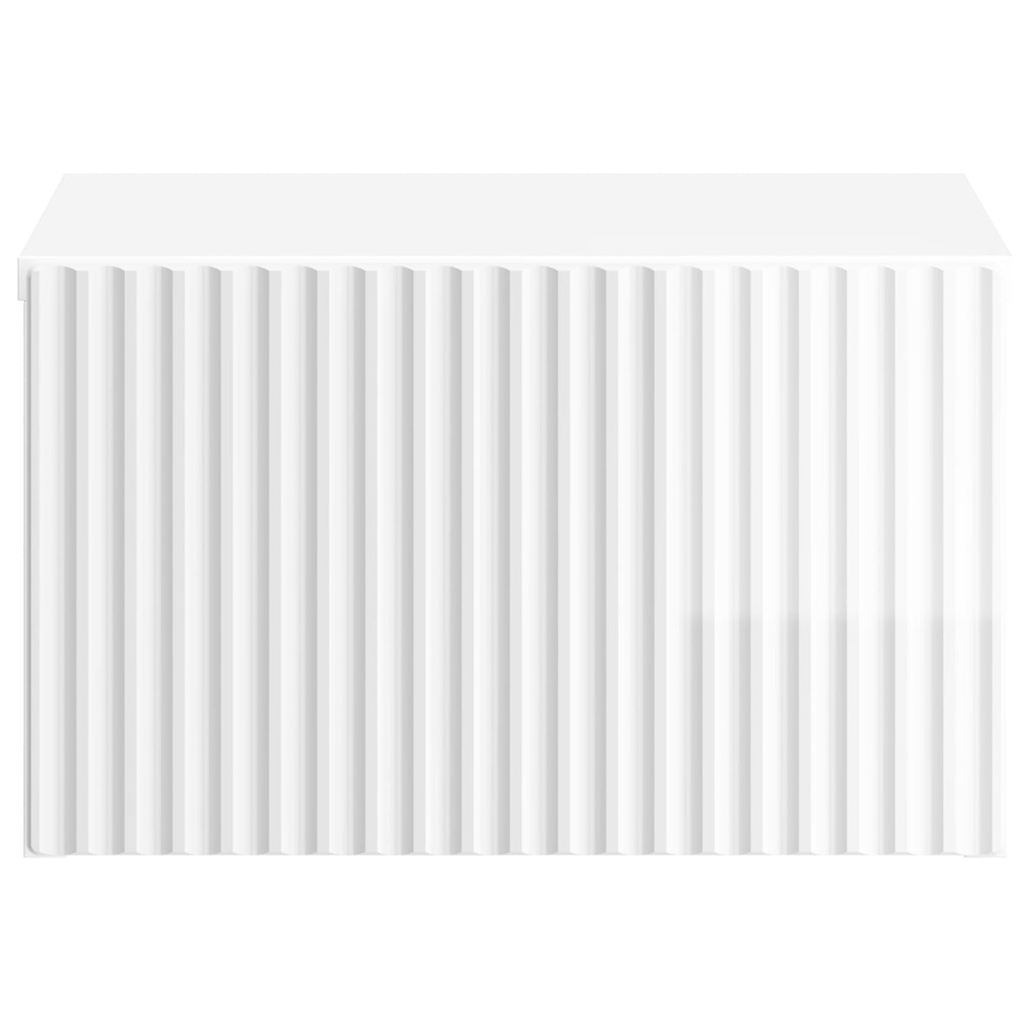 vidaXL Wall-Mounted Bedside Cabinet with Drawer 2 pcs High Gloss White