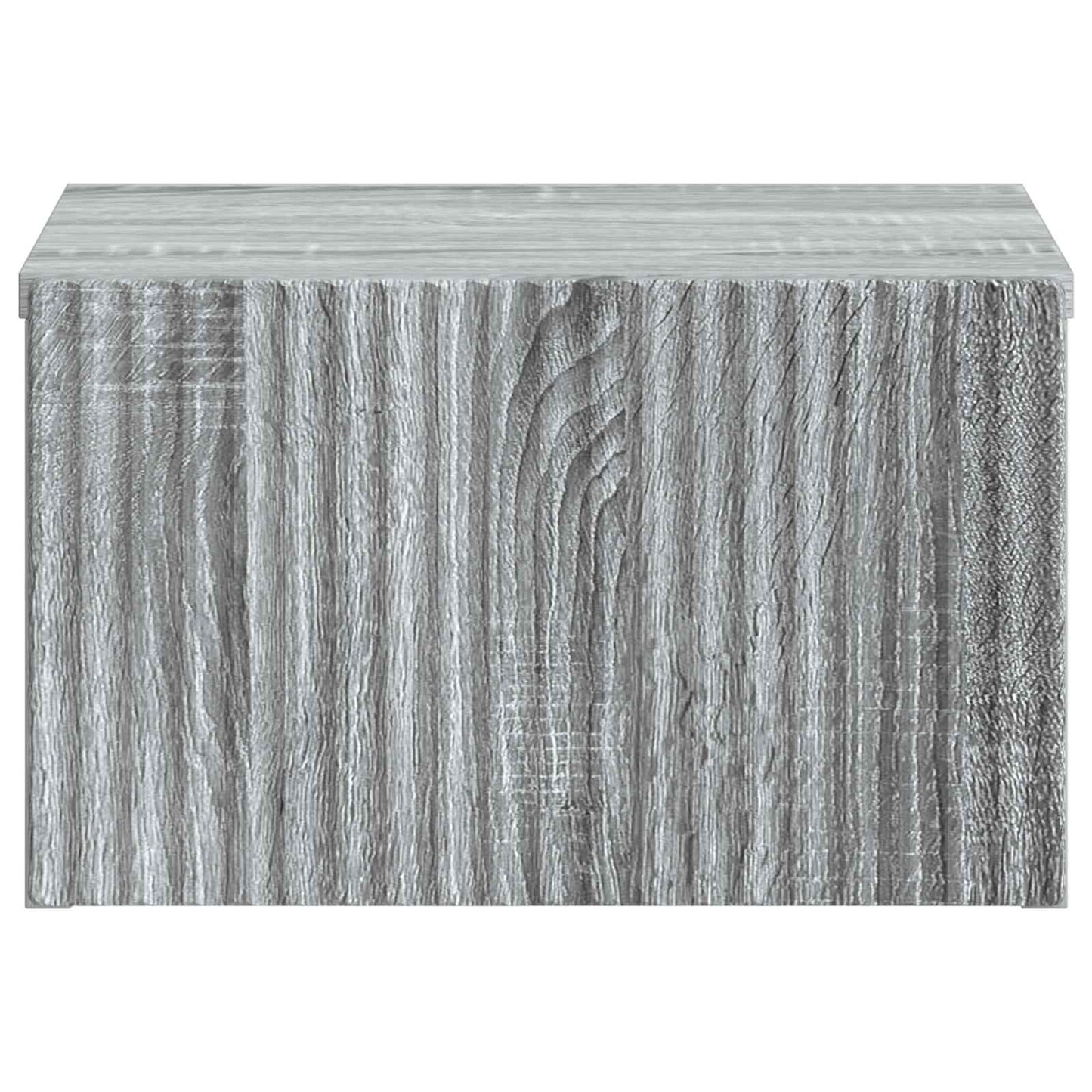 vidaXL Wall-Mounted Bedside Cabinet Grey Sonoma 33 x 34.5 x 20 cm