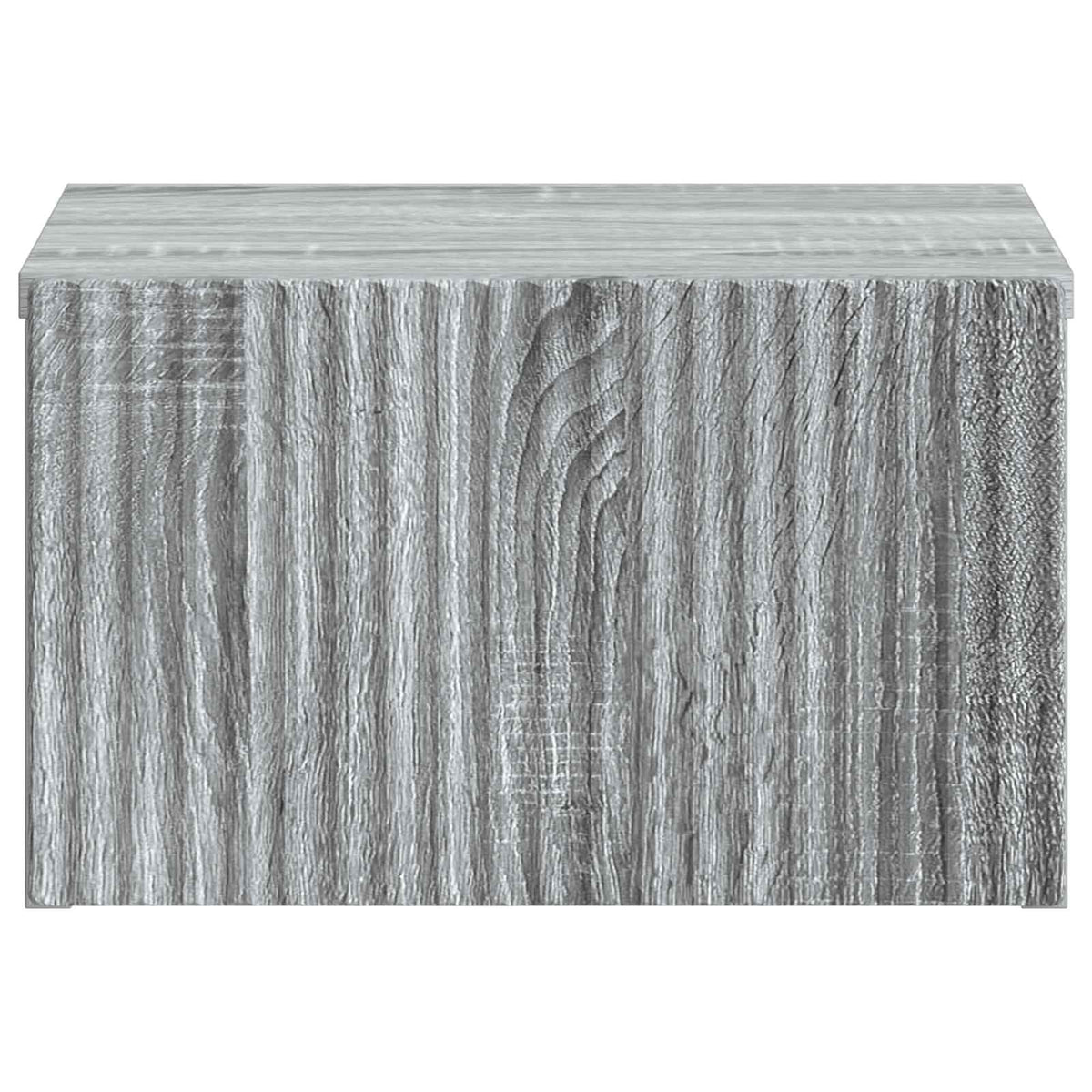 vidaXL Wall-Mounted Bedside Cabinet Grey Sonoma 33 x 34.5 x 20 cm