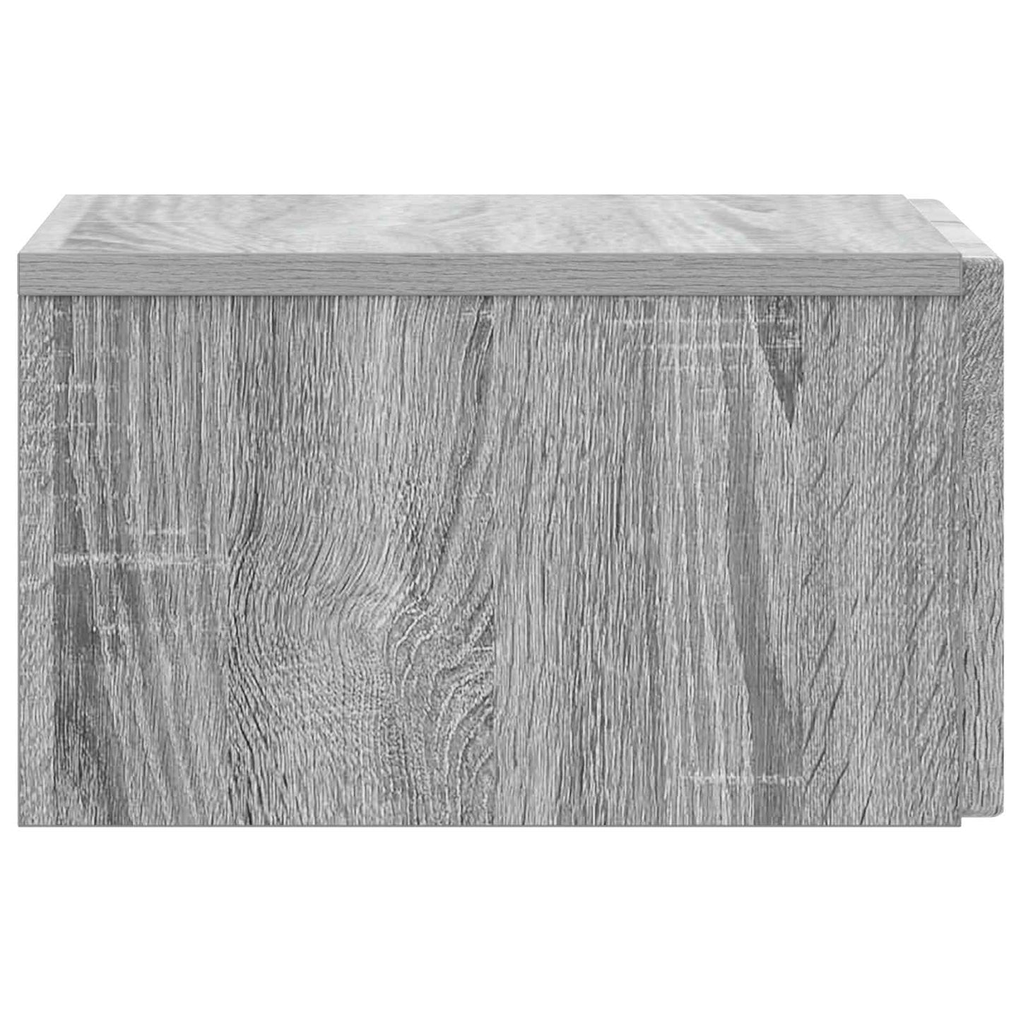 vidaXL Wall-Mounted Bedside Cabinet Grey Sonoma 33 x 34.5 x 20 cm
