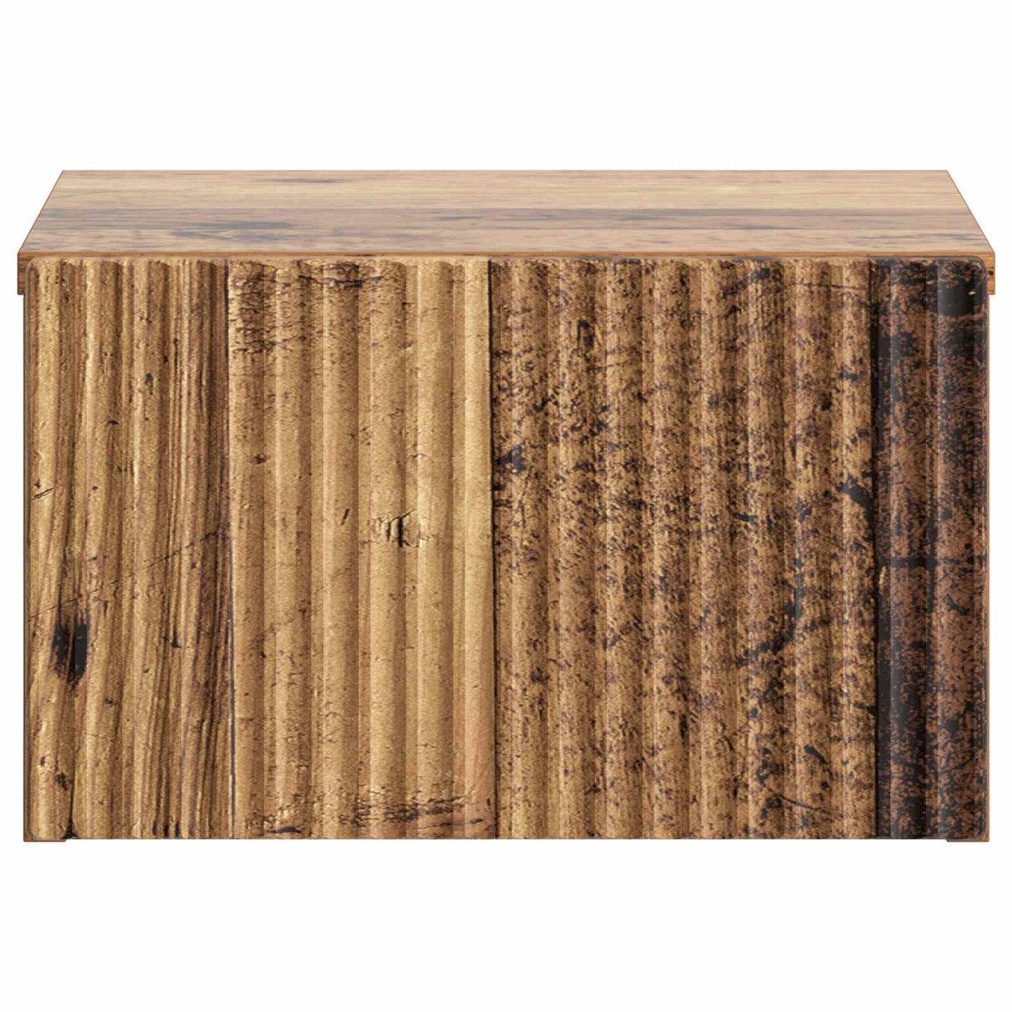 vidaXL Wall-Mounted Bedside Cabinet Old Wood 33 x 34.5 x 20 cm