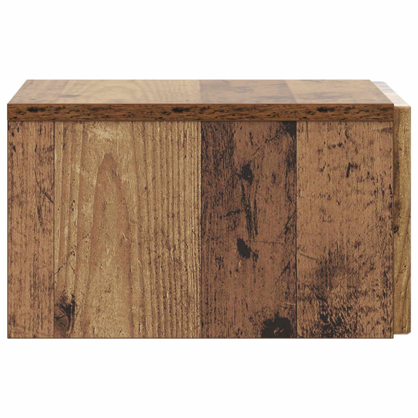 vidaXL Wall-Mounted Bedside Cabinet Old Wood 33 x 34.5 x 20 cm