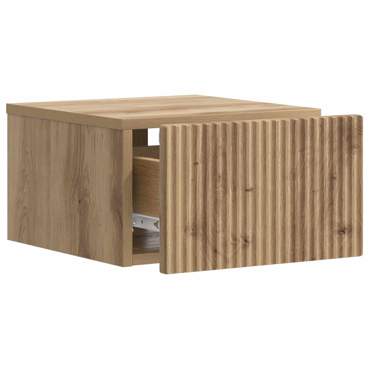 vidaXL Wall-Mounted Bedside Cabinet Artisan Oak 33 x 34.5 x 20 cm
