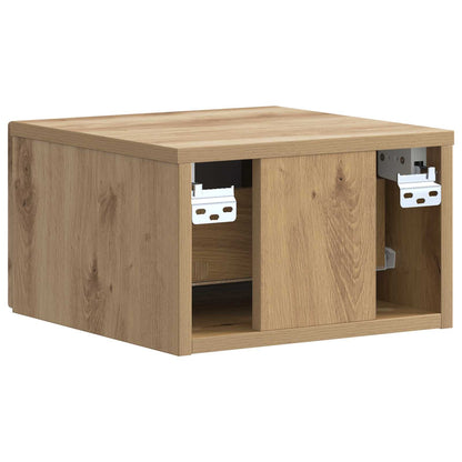 vidaXL Wall-Mounted Bedside Cabinet Artisan Oak 33 x 34.5 x 20 cm