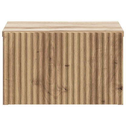 vidaXL Wall-Mounted Bedside Cabinet Artisan Oak 33 x 34.5 x 20 cm