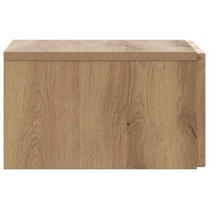 vidaXL Wall-Mounted Bedside Cabinet Artisan Oak 33 x 34.5 x 20 cm