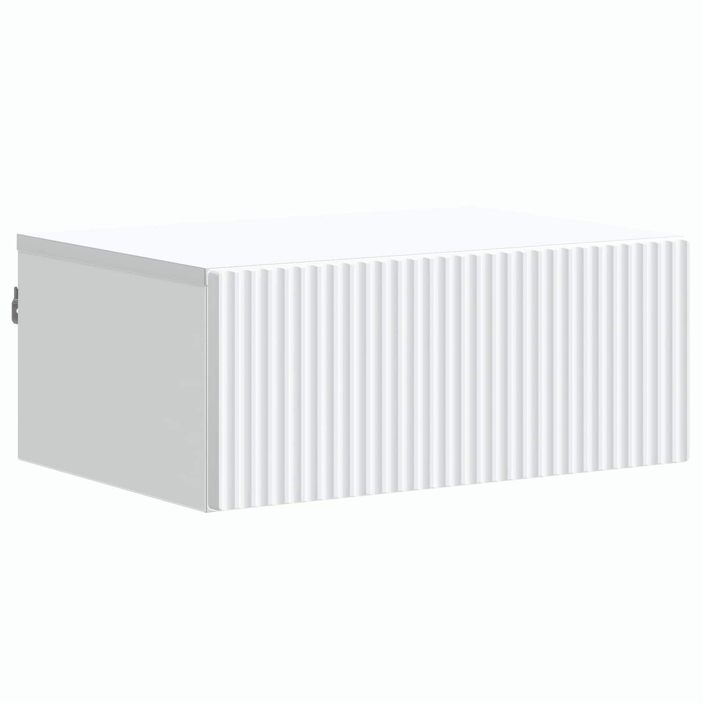 vidaXL Wall-Mounted Bedside Cabinet White 49 x 34.5 x 20 cm