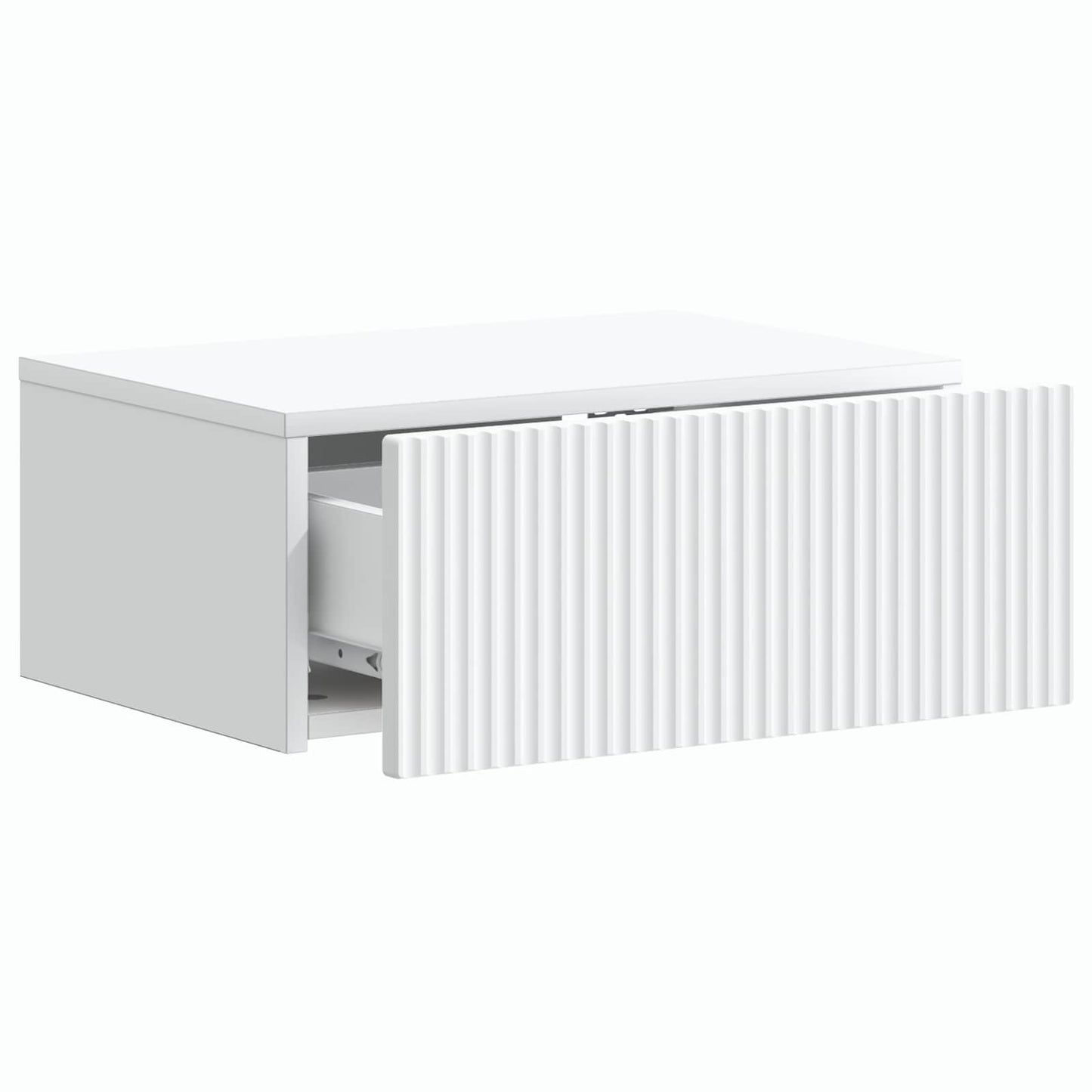 vidaXL Wall-Mounted Bedside Cabinet 2 pcs White 49 x 34.5 x 20 cm