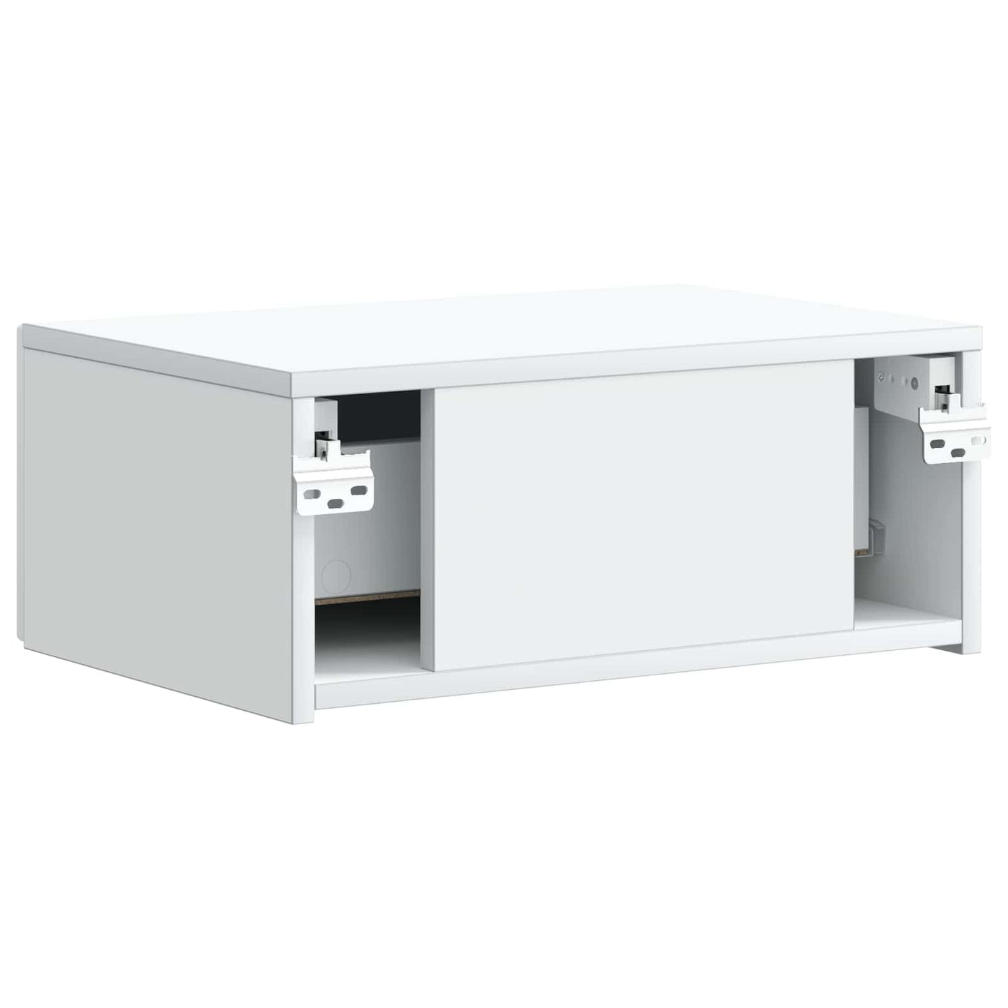 vidaXL Wall-Mounted Bedside Cabinet 2 pcs White 49 x 34.5 x 20 cm