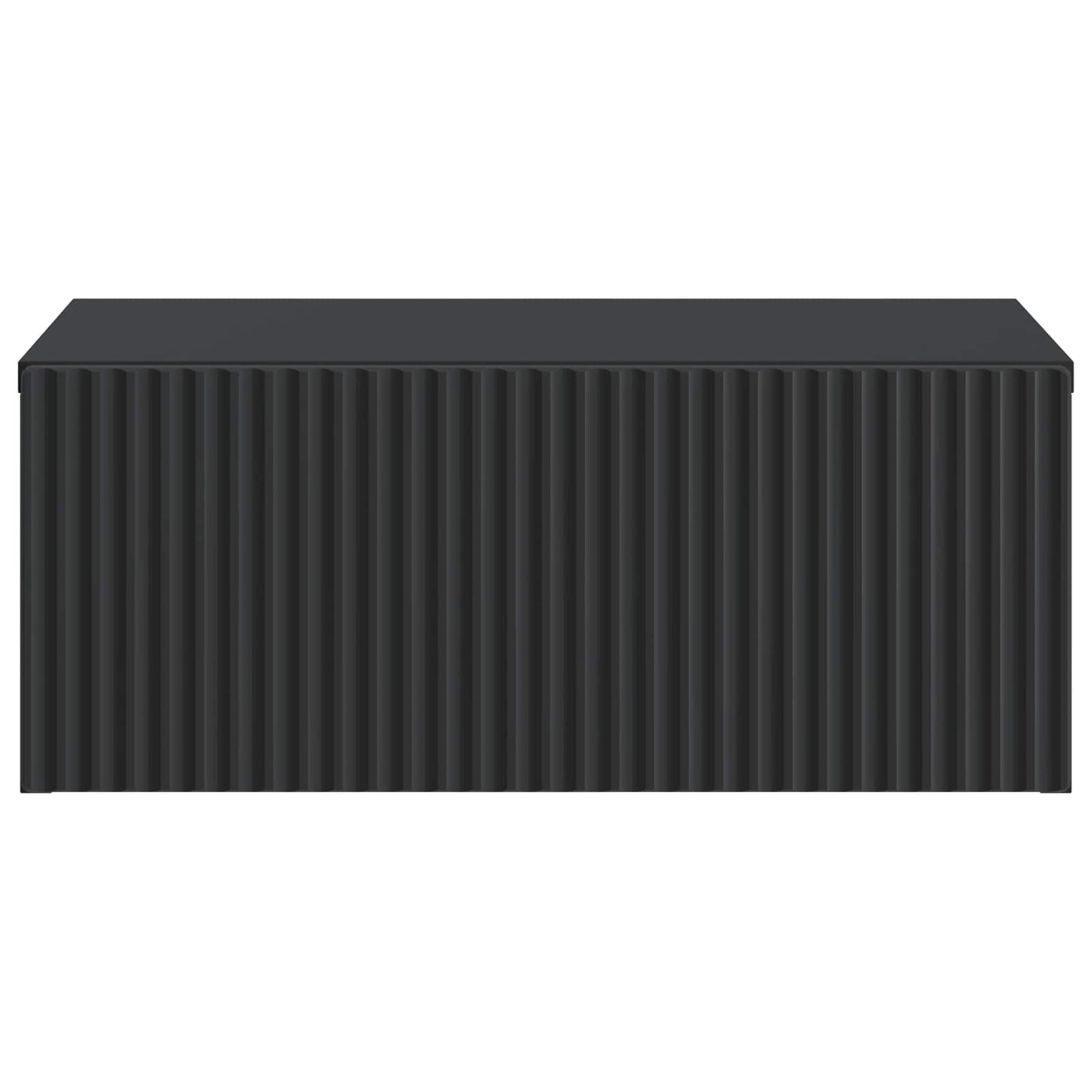 vidaXL Wall-Mounted Bedside Cabinet Black 49 x 34.5 x 20 cm