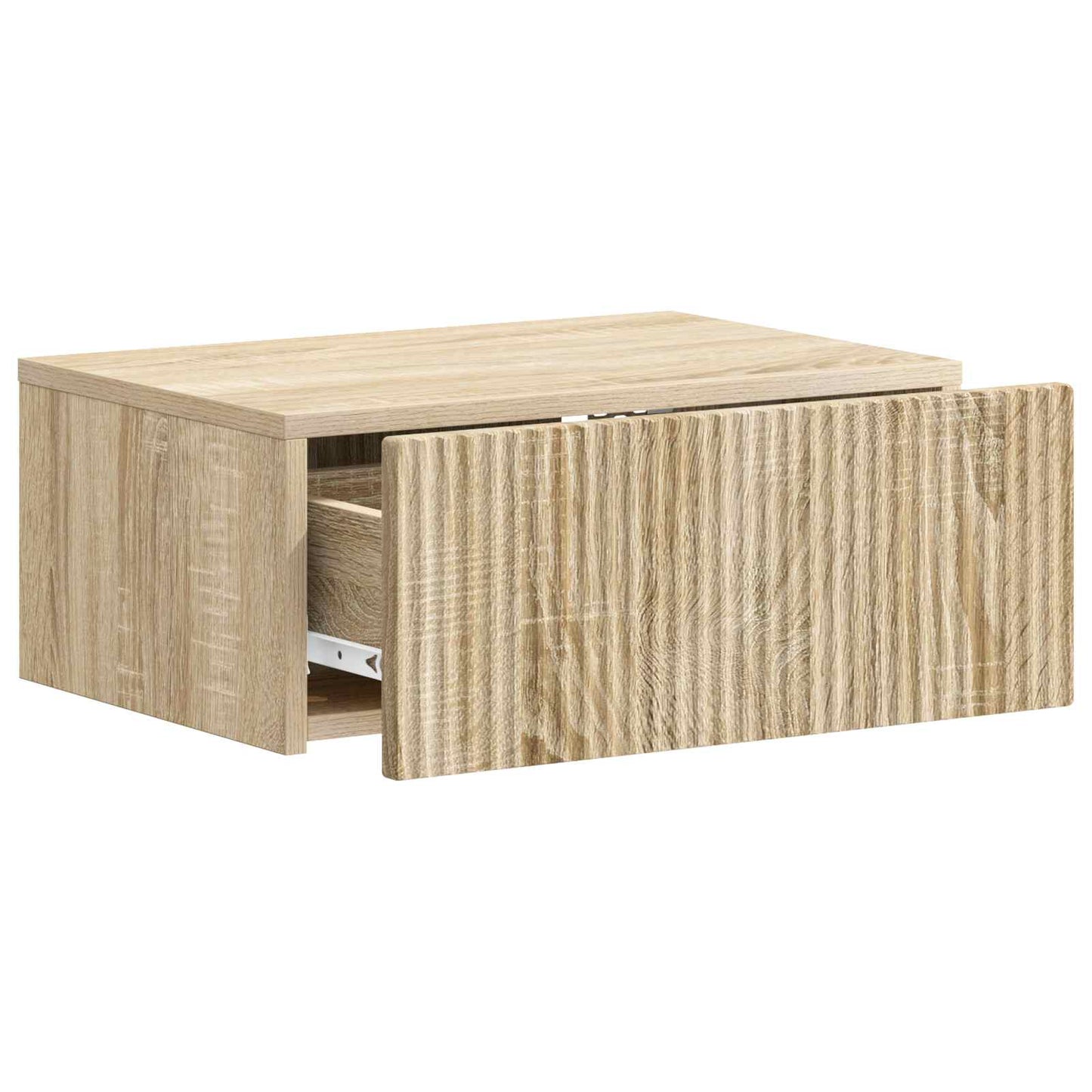 vidaXL Wall-Mounted Bedside Cabinet Sonoma Oak 49 x 34.5 x 20 cm