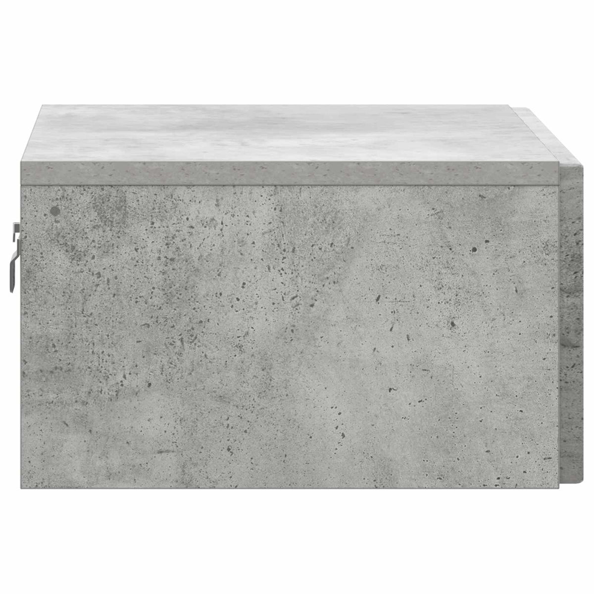 vidaXL Wall-Mounted Bedside Cabinet Concrete Grey 49 x 34.5 x 20 cm
