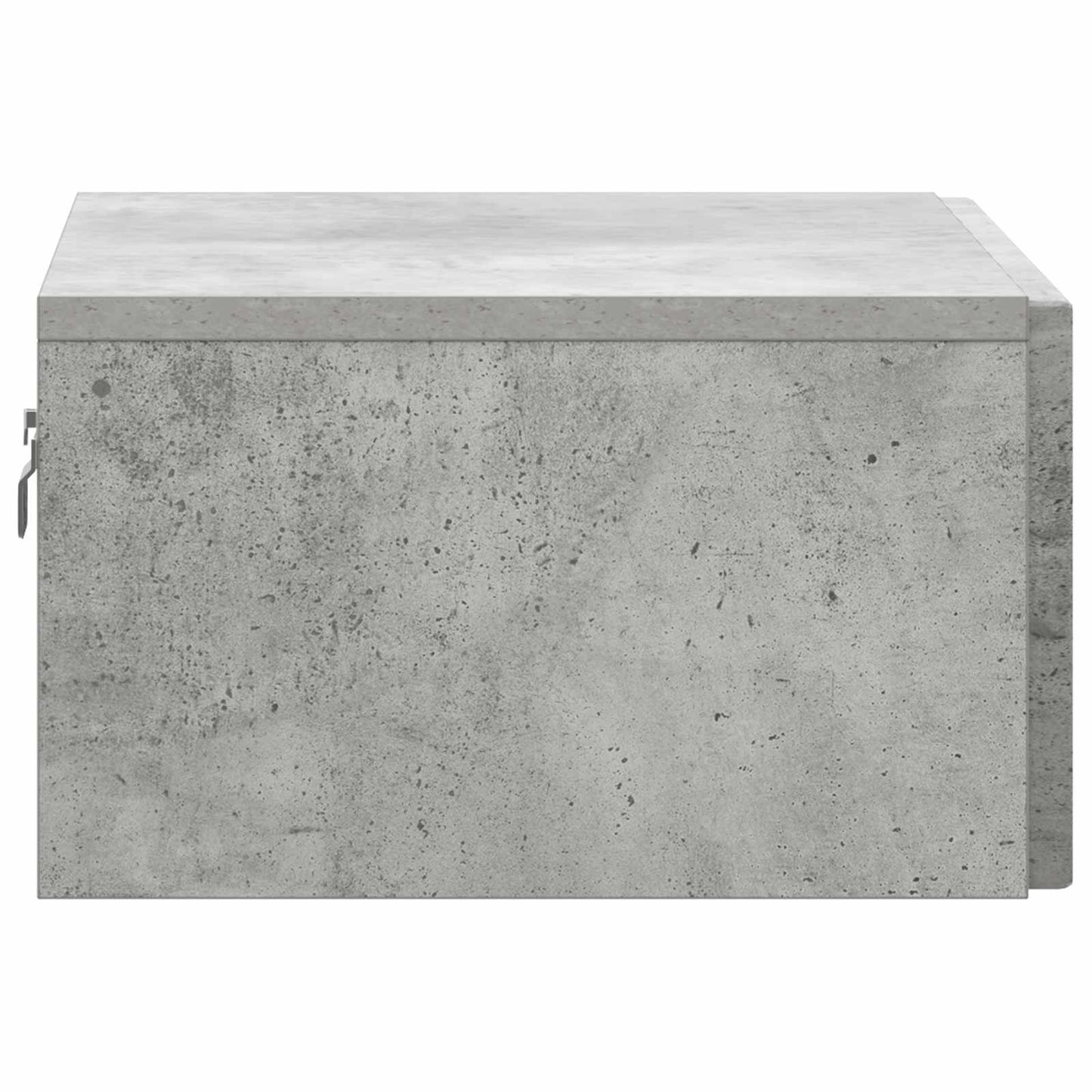 vidaXL Wall-Mounted Bedside Cabinet with Drawer 2 pcs Concrete Grey