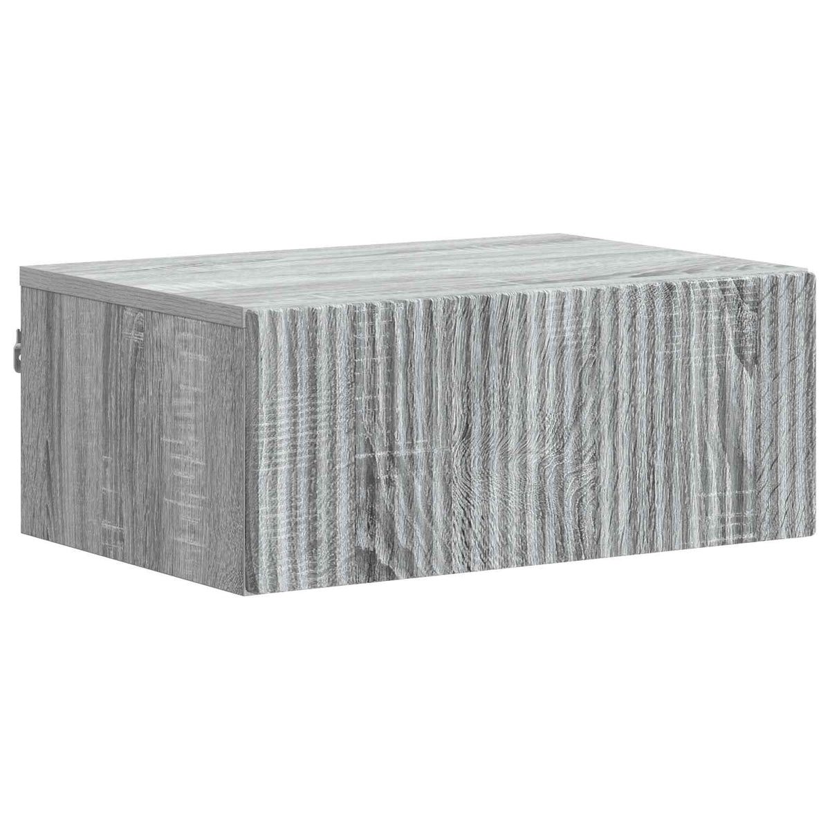 vidaXL Wall-Mounted Bedside Cabinet Grey Sonoma 49 x 34.5 x 20 cm