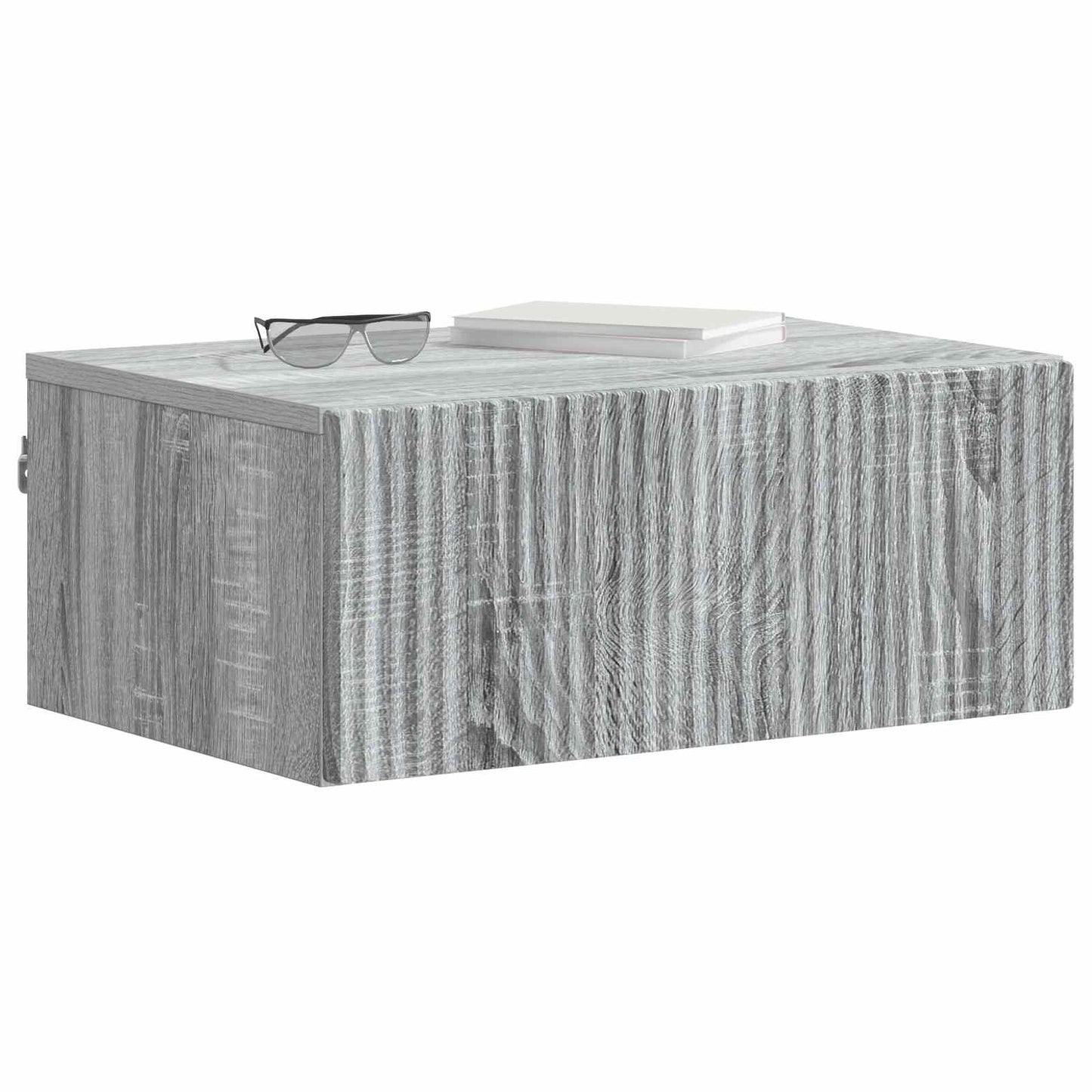 vidaXL Wall-Mounted Bedside Cabinet 2 pcs Grey Sonoma Engineered Wood