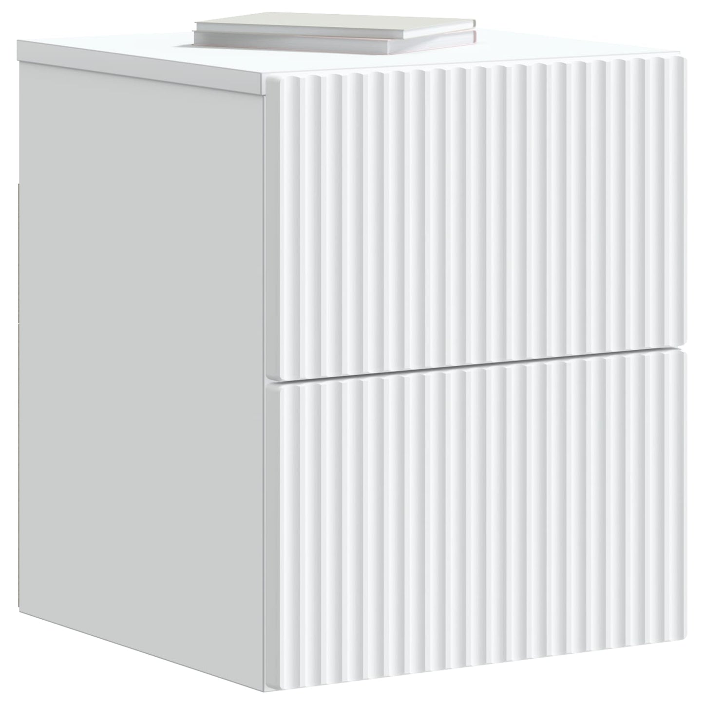 vidaXL Wall-Mounted Bedside Cabinet White 33 x 34.5 x 40 cm