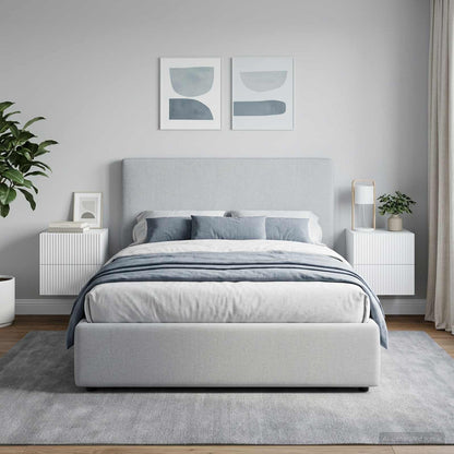 vidaXL Wall-Mounted Bedside Cabinet 2 pcs White 33 x 34.5 x 40 cm