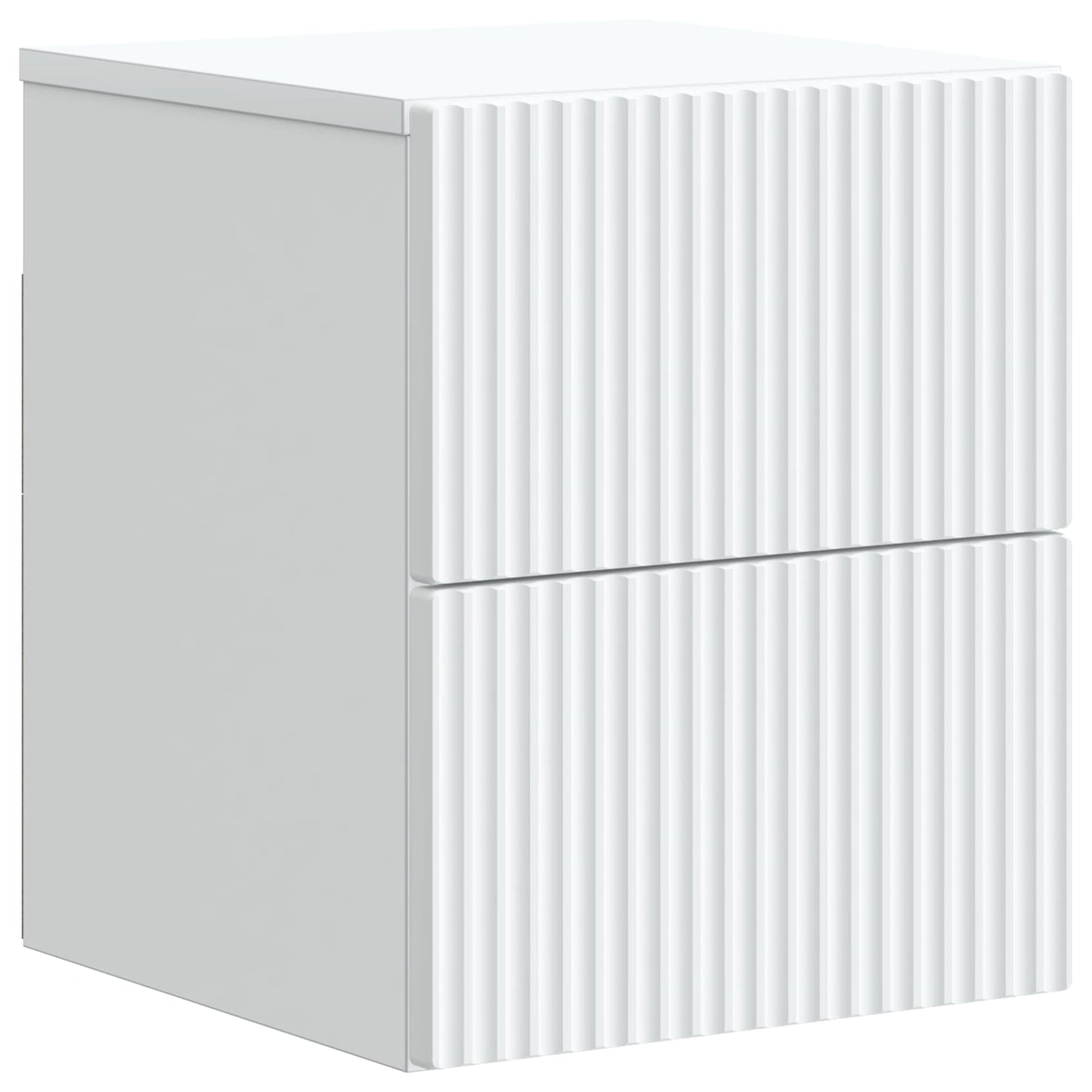 vidaXL Wall-Mounted Bedside Cabinet 2 pcs White 33 x 34.5 x 40 cm