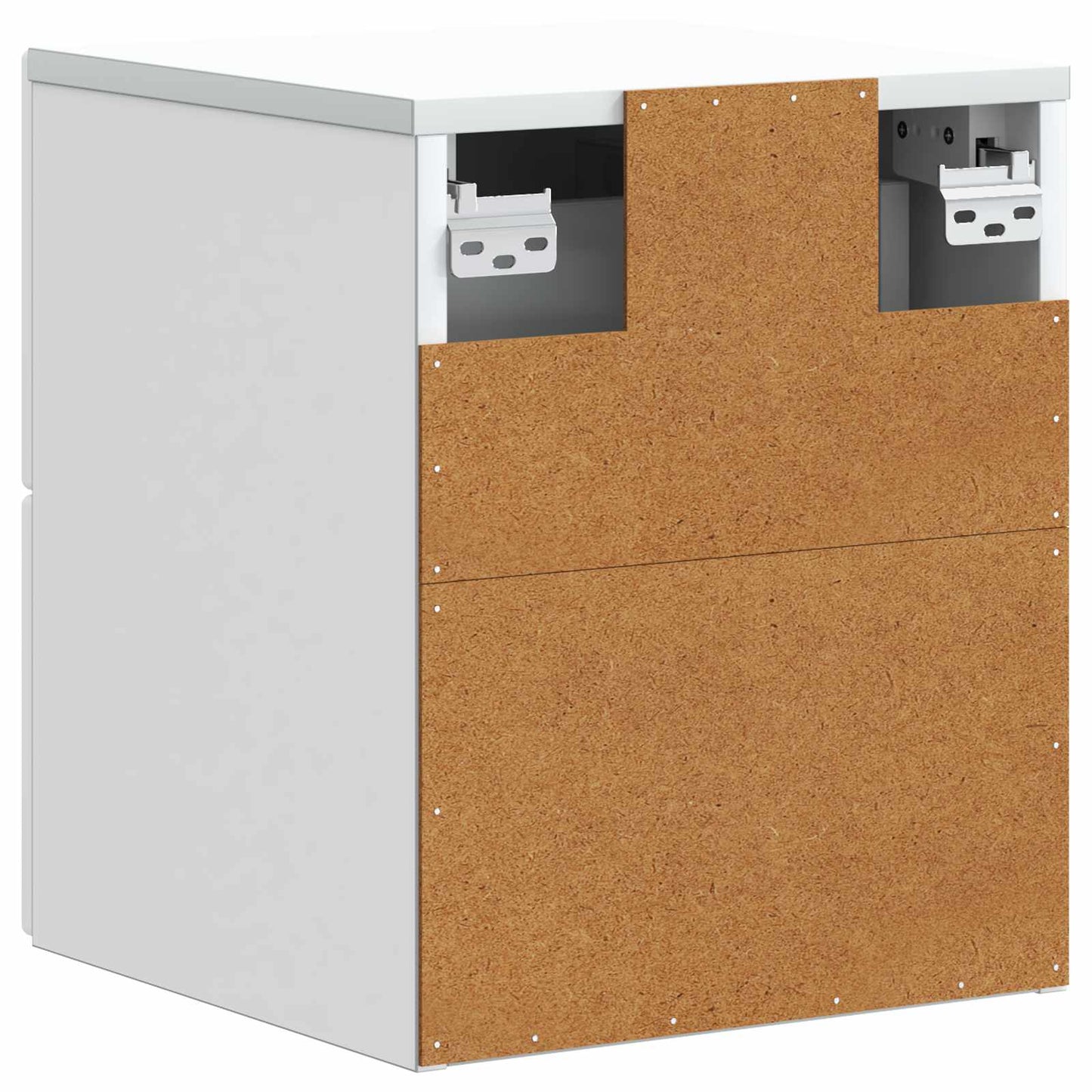 vidaXL Wall-Mounted Bedside Cabinet 2 pcs White 33 x 34.5 x 40 cm