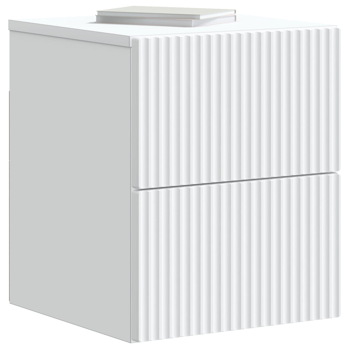 vidaXL Wall-Mounted Bedside Cabinet 2 pcs White 33 x 34.5 x 40 cm