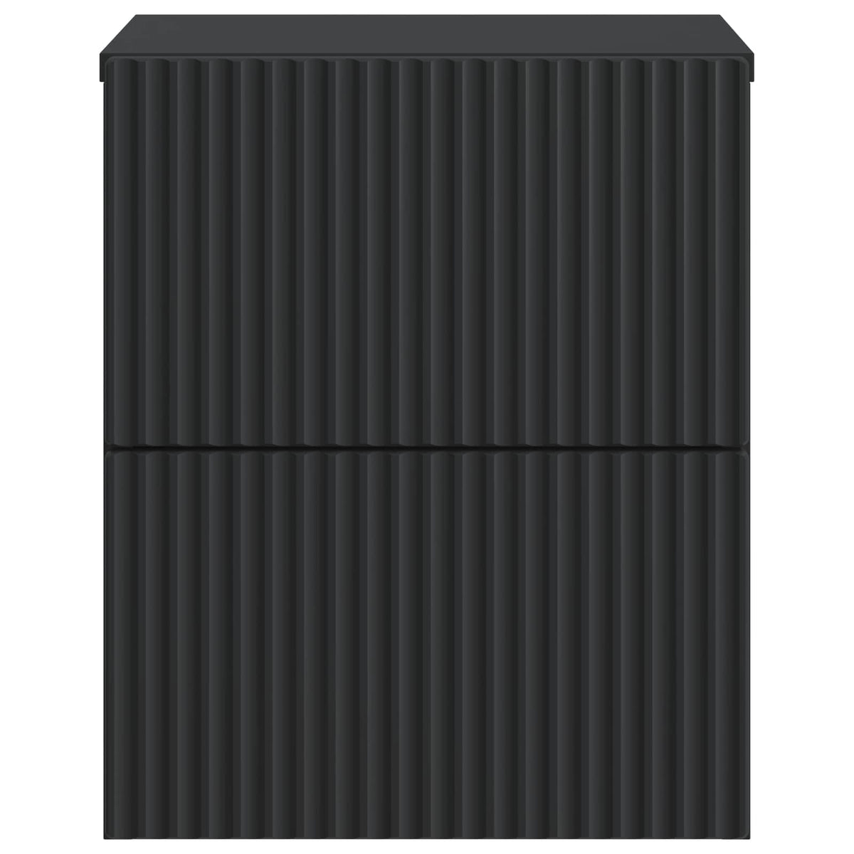 vidaXL Wall-Mounted Bedside Cabinet Black 33 x 34.5 x 40 cm