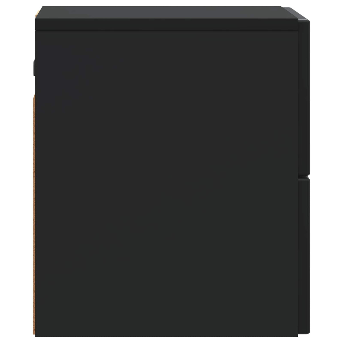 vidaXL Wall-Mounted Bedside Cabinet Black 33 x 34.5 x 40 cm