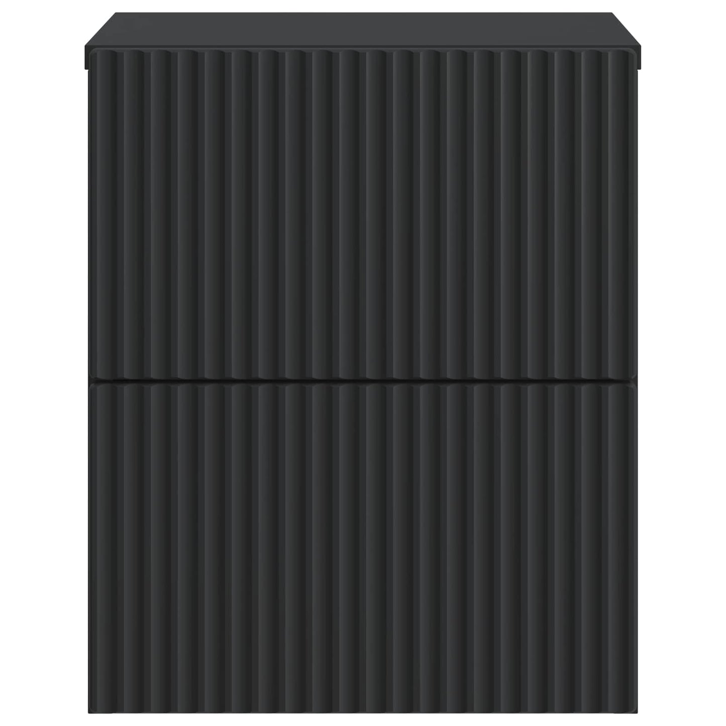 vidaXL Wall-Mounted Bedside Cabinet 2 pcs Black 33 x 34.5 x 40 cm