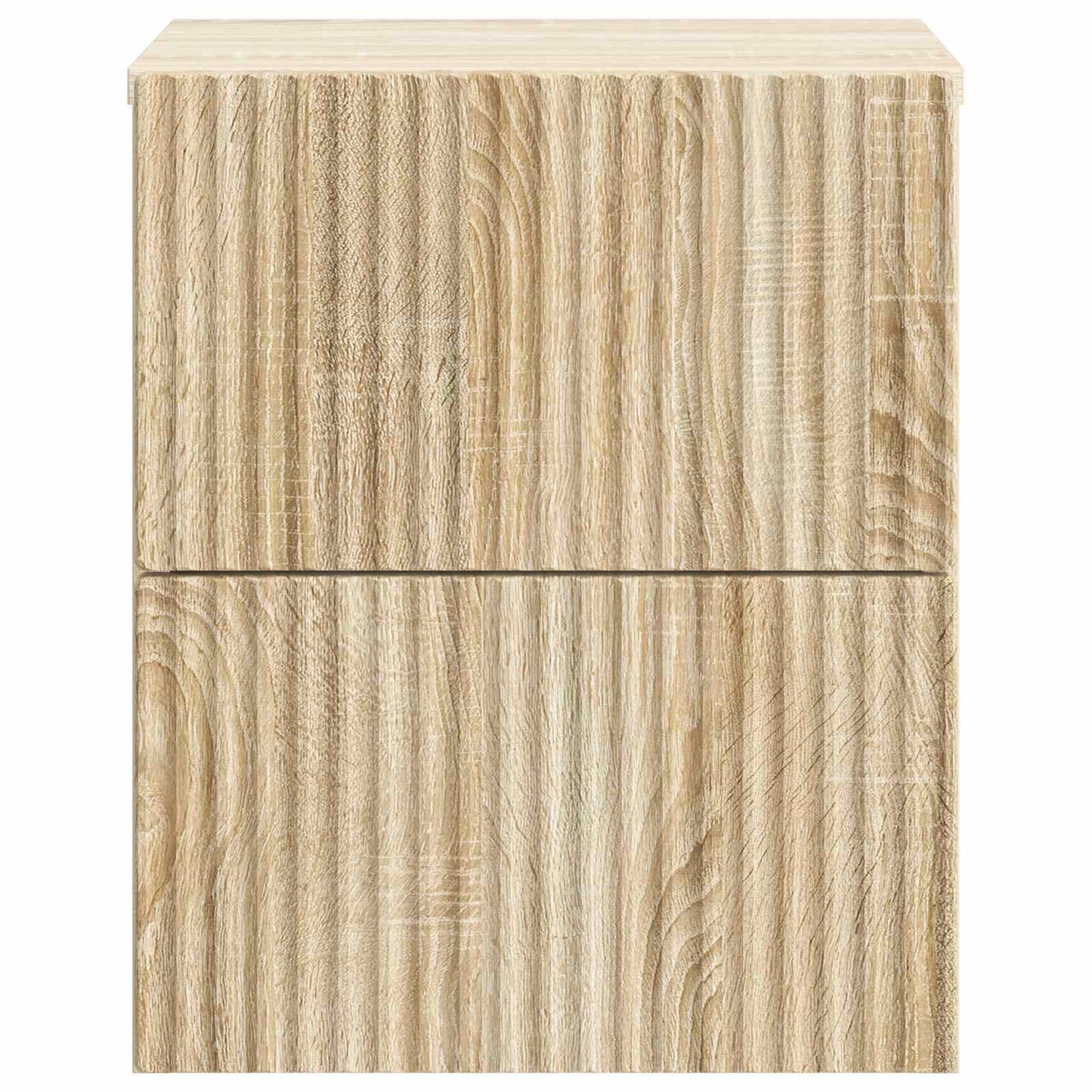 vidaXL Wall-Mounted Bedside Cabinet Sonoma Oak 33 x 34.5 x 40 cm