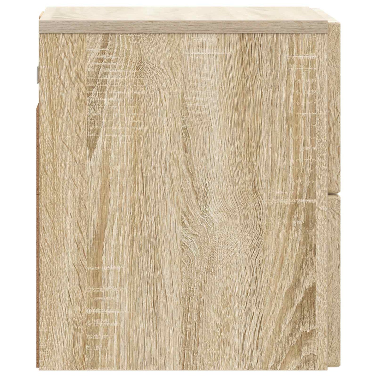 vidaXL Wall-Mounted Bedside Cabinet Sonoma Oak 33 x 34.5 x 40 cm