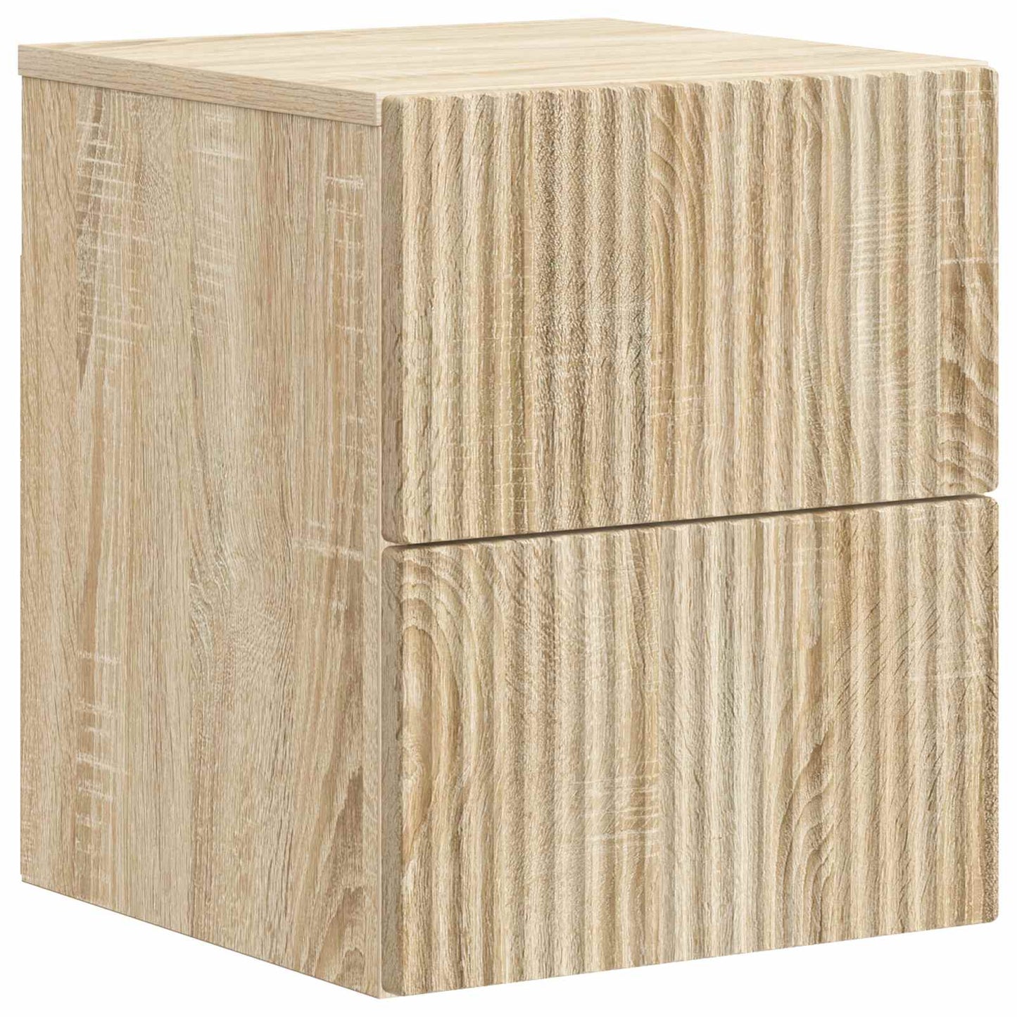 vidaXL Wall-Mounted Bedside Cabinet 2 pcs Sonoma Oak 33 x 34.5 x 40 cm