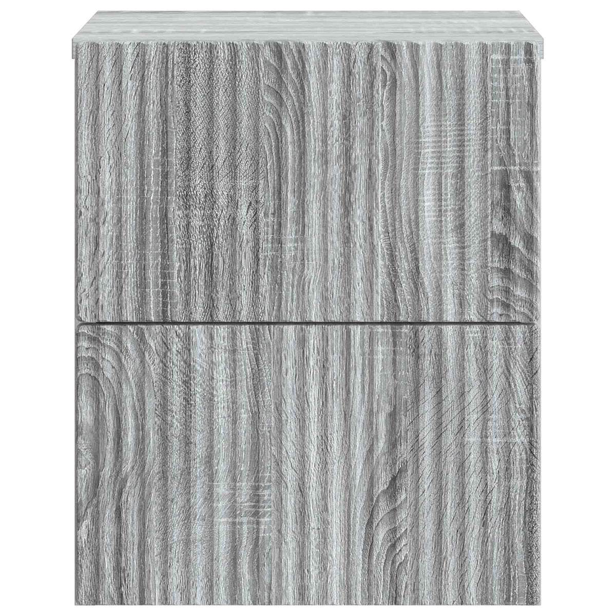 vidaXL Wall-Mounted Bedside Cabinet Grey Sonoma 33 x 34.5 x 40 cm