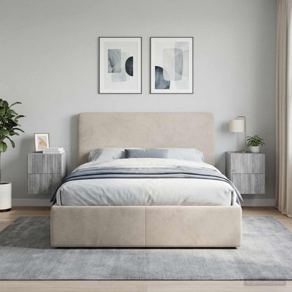 vidaXL Wall-Mounted Bedside Cabinet 2 pcs Grey Sonoma Engineered Wood