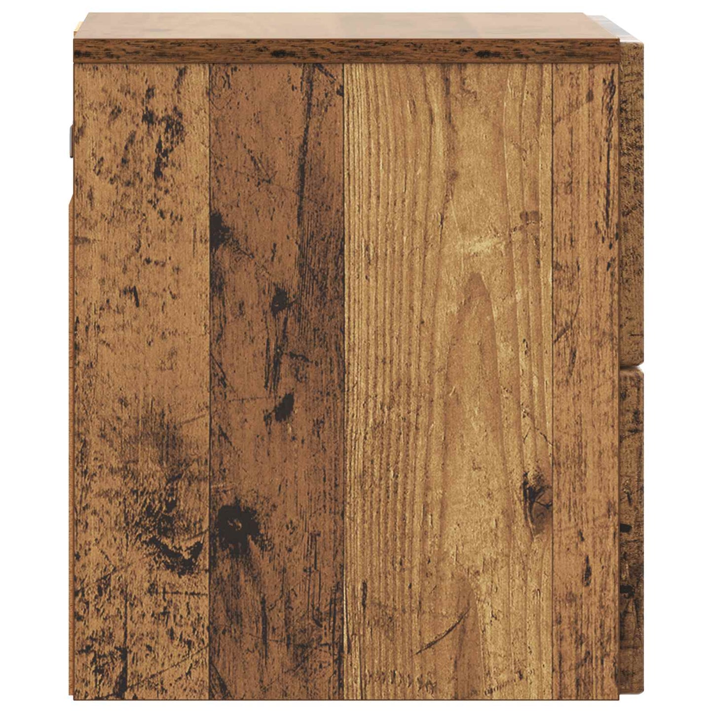 vidaXL Wall-Mounted Bedside Cabinet 2 pcs Old Wood 33 x 34.5 x 40 cm