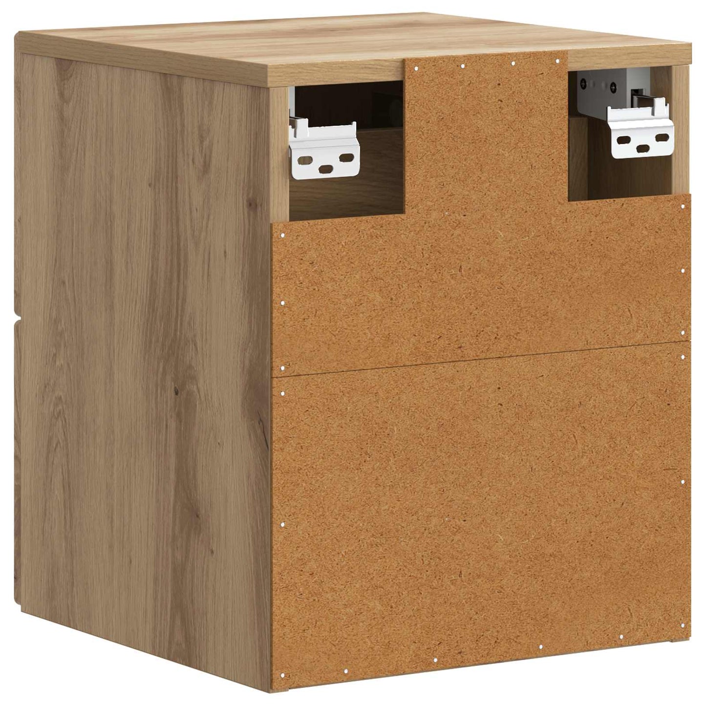 vidaXL Wall-Mounted Bedside Cabinet Artisan Oak 33 x 34.5 x 40 cm