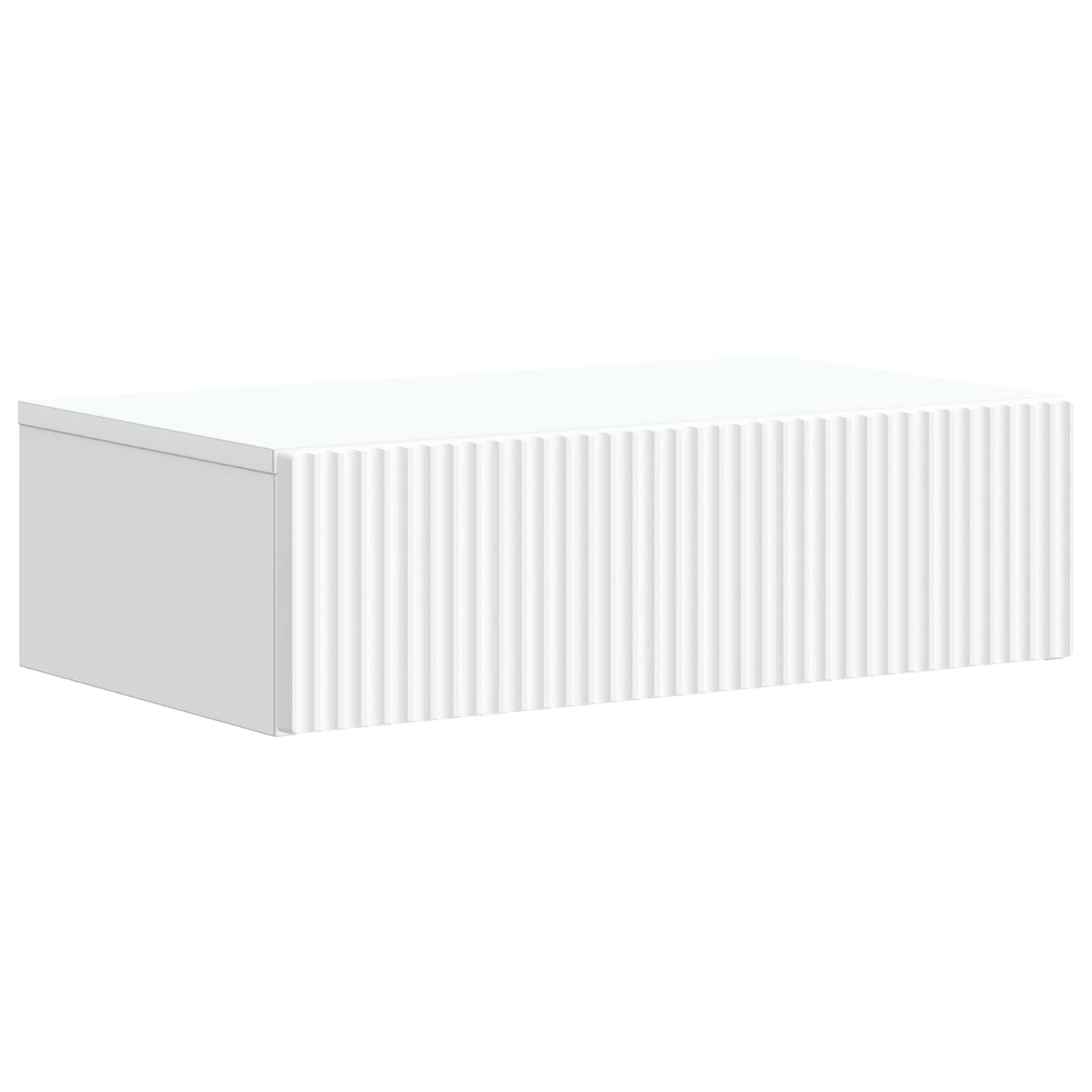vidaXL Wall-Mounted Side Table White 59 x 34.5 x 17 cm Engineered Wood