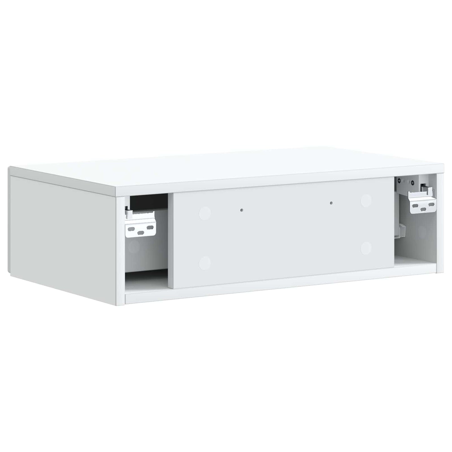 vidaXL Wall-Mounted Side Table White 59 x 34.5 x 17 cm Engineered Wood