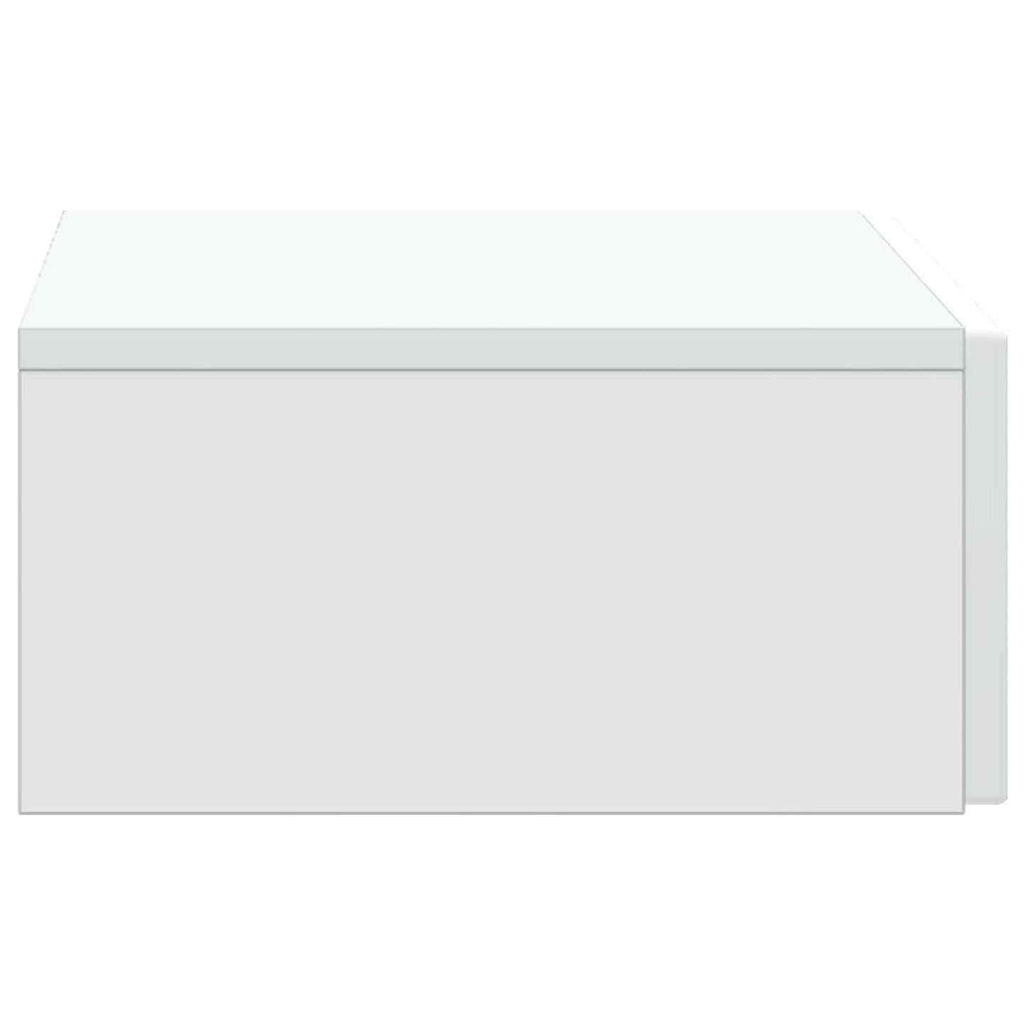 vidaXL Wall-Mounted Side Table White 59 x 34.5 x 17 cm Engineered Wood