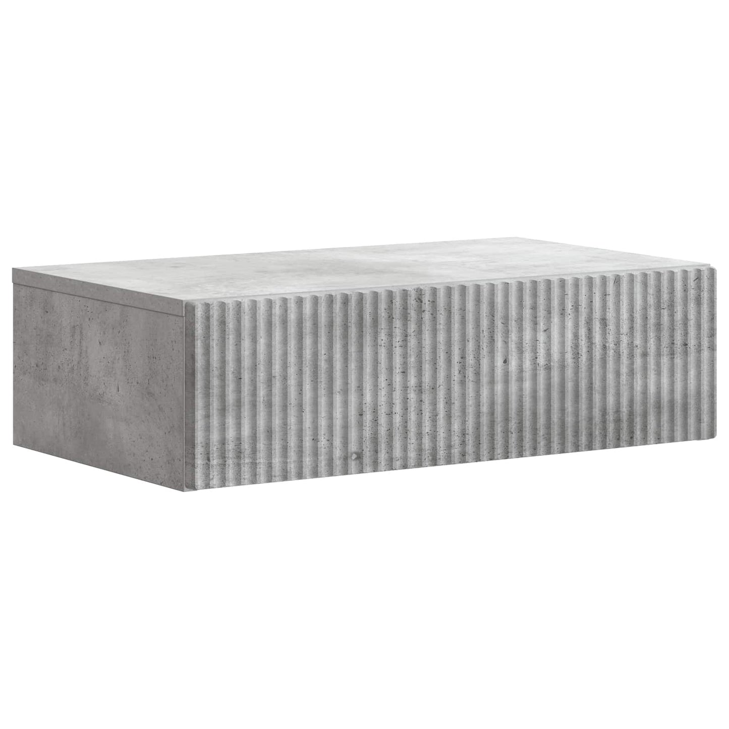 vidaXL Wall-Mounted Side Table Concrete Grey 59 x 34.5 x 17 cm