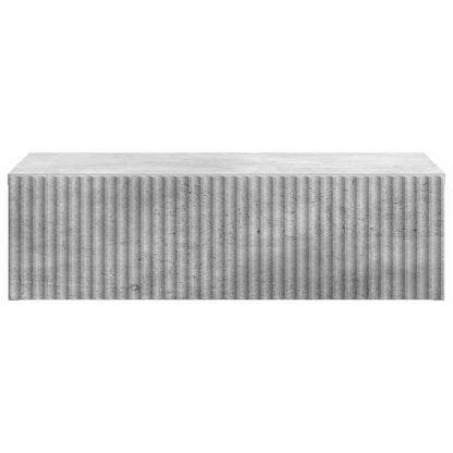 vidaXL Wall-Mounted Side Table Concrete Grey 59 x 34.5 x 17 cm
