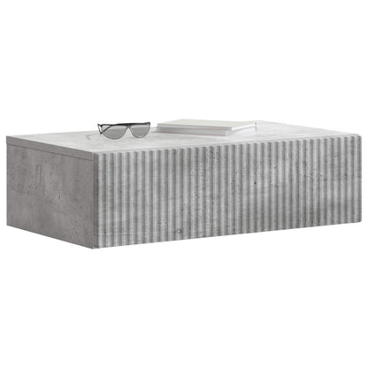 vidaXL Wall-Mounted Side Table Concrete Grey 59 x 34.5 x 17 cm